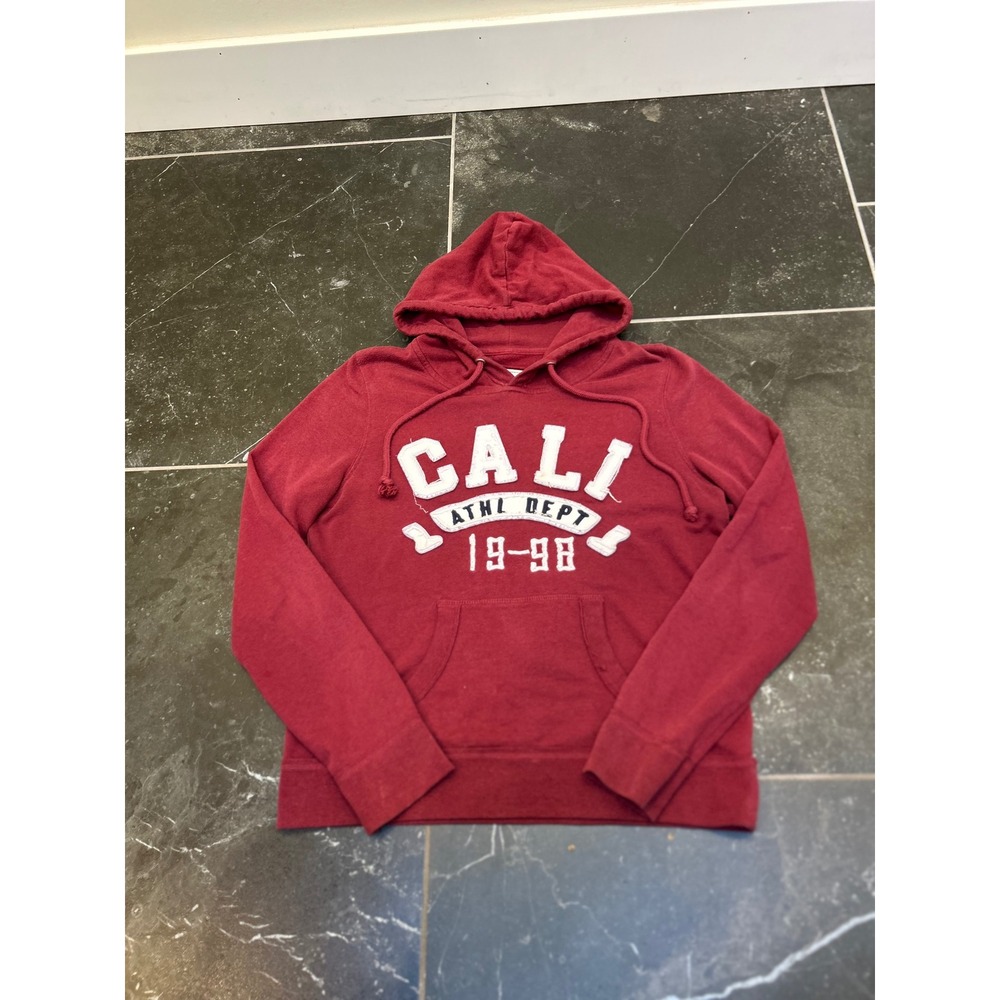Reflex Cali Athl Dept 19-98 Graphic Hoodie Burgundy Red XL Varsity Pullover